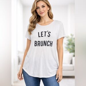 Signorelli “Let’s Brunch” White Tee